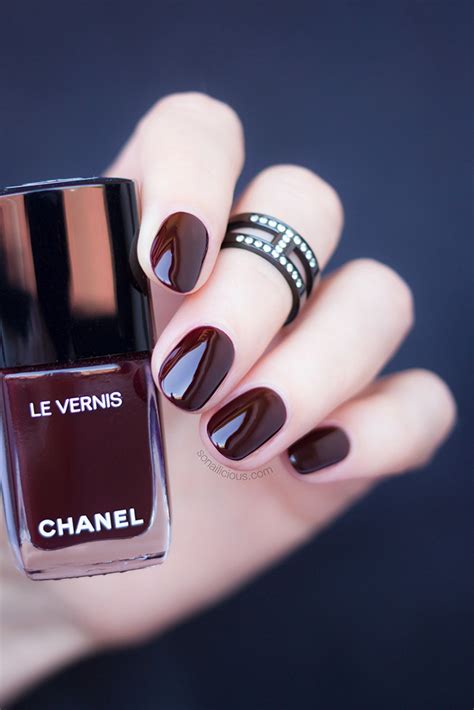 chanel dark red nail varnish|best chanel nail polish colors.